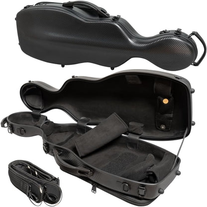 Poly Carbon Violin Case, Cello-Shaped, NP-7016