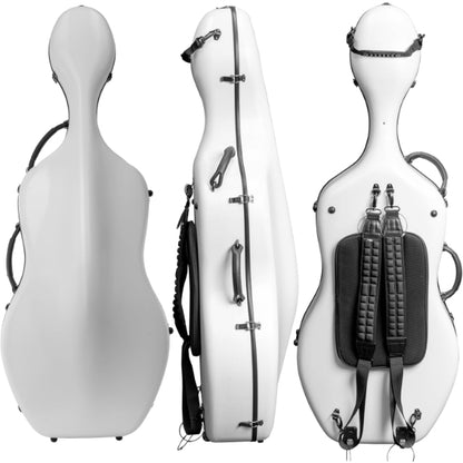 Poly Carbon Fiber Cello Case with Wheels, CC-7006