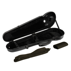 Poly Carbon Classic Shaped Violin Travel Gig Case, NP-7001S