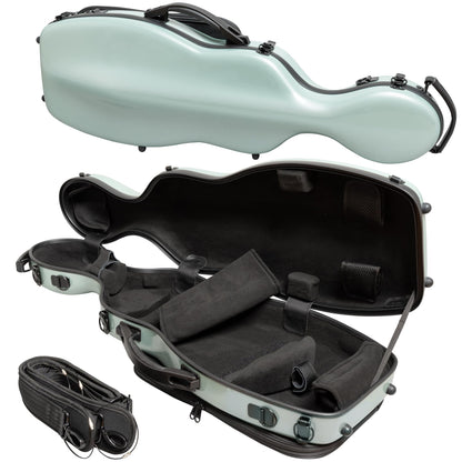 Poly Carbon Cello-Shaped Hard Viola Case, AP-7016