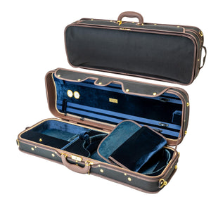 Hard Wood Oblong Viola Case, Adjustable Fit, AW-9001