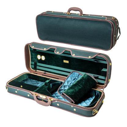 Hard Wood Oblong Viola Case, Adjustable Fit, AW-9001