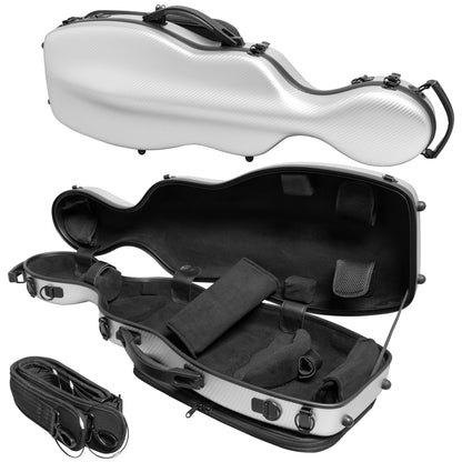 Poly Carbon Cello-Shaped Hard Viola Case, AP-7016