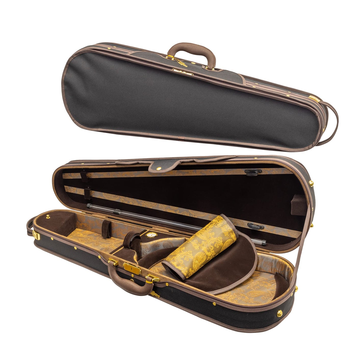 Hard Wood Shaped Viola Case, Fits 15″ to 16.5″, AW-9001S