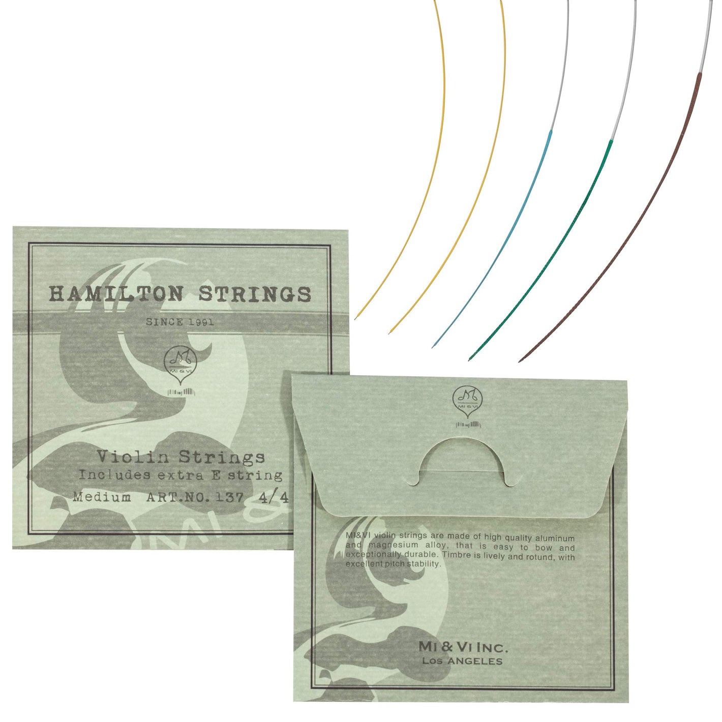 Hamilton Violin Strings, Medium Tension – N137
