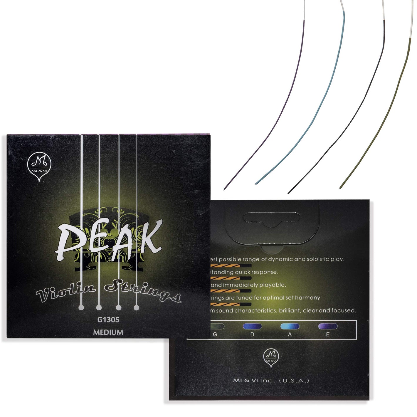 Synthetic Core Violin Strings, Medium — G1406A