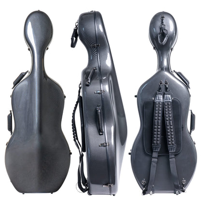 80% Carbon Fiber Light Cello Case, Stradivari, CC-8002