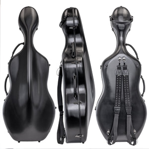 Poly Carbon Fiber Cello Case with Wheels, CP -7006