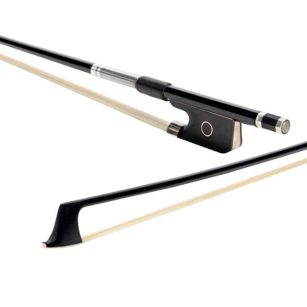 Carbon Fiber Viola Bow with Ebony Frog, AB-760