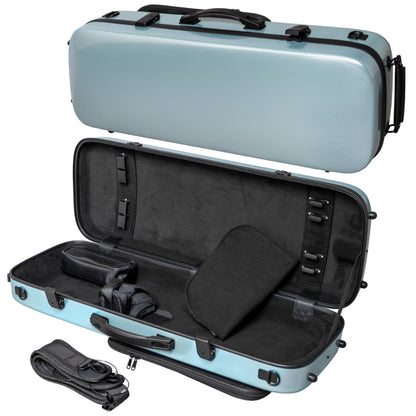 Poly Carbon Oblong Hard Viola Case, 4 Bow Slots, AP-7018